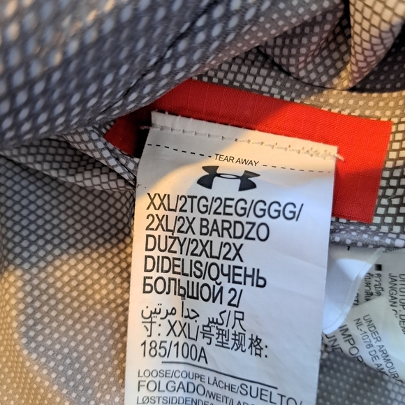 Under Armour men's size 2XL 2 Tone Storm 3 jacket, orange & maroon, VGUC - Picture 5 of 12